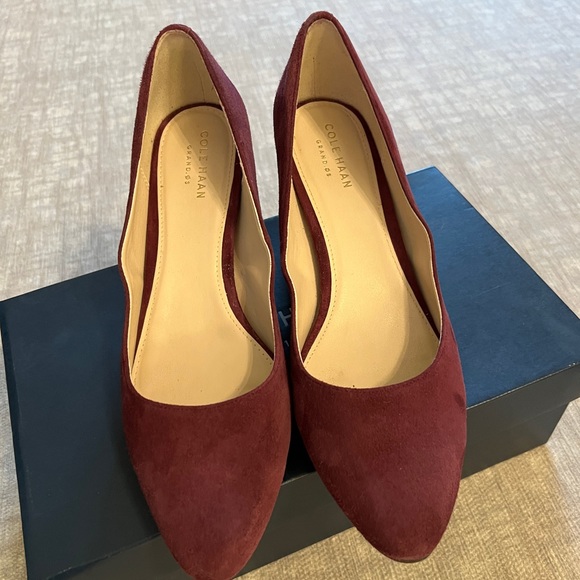 Cole Haan Claudine Heels - Fig Suede - Picture 2 of 11